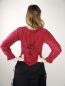 Mobile Preview: 6051 Miederjacke rot hinten