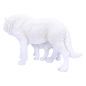 Preview: Weiße Wolf Figur mit Welpe