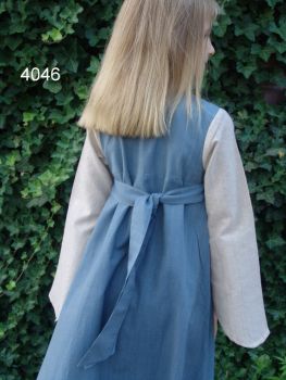 4046 Kinder Kleid blau natur rückseite 