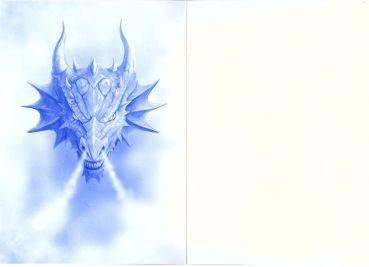 Grußkarte Dragons Lair - Anne Stokes Innen