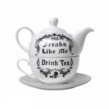Tee Set "Freaks like me drink tea"