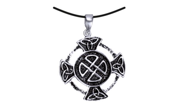 Anhänger Kreuz mit keltischem Knoten