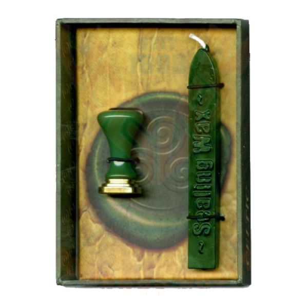 Keltisches Siegel mit grünem Wachs